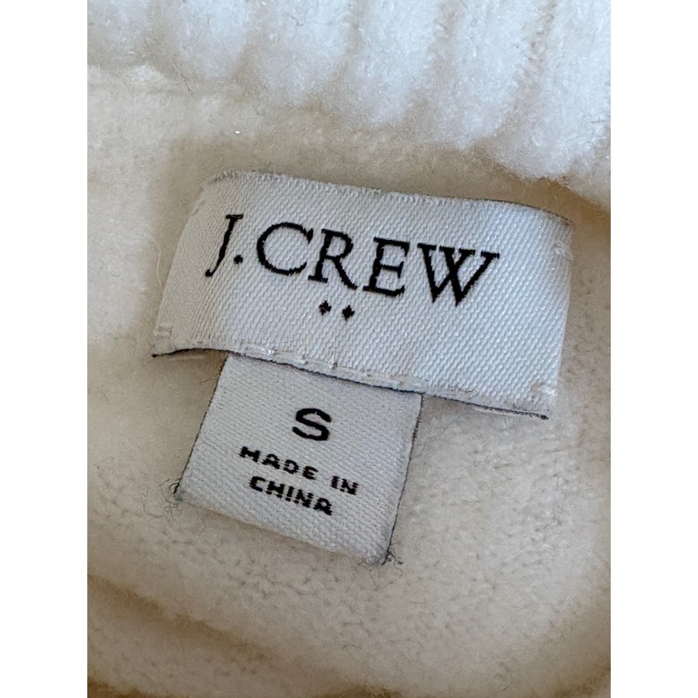 J.Crew Womens Ivory White Puff Shoulder Turtleneck Sweater AD248 Size Small - Picture 4 of 6